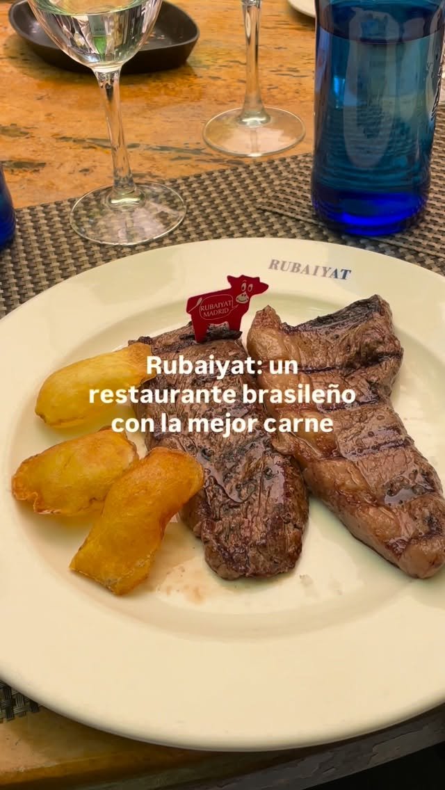 Carne y pan de queso en Rubaiyat, Madrid